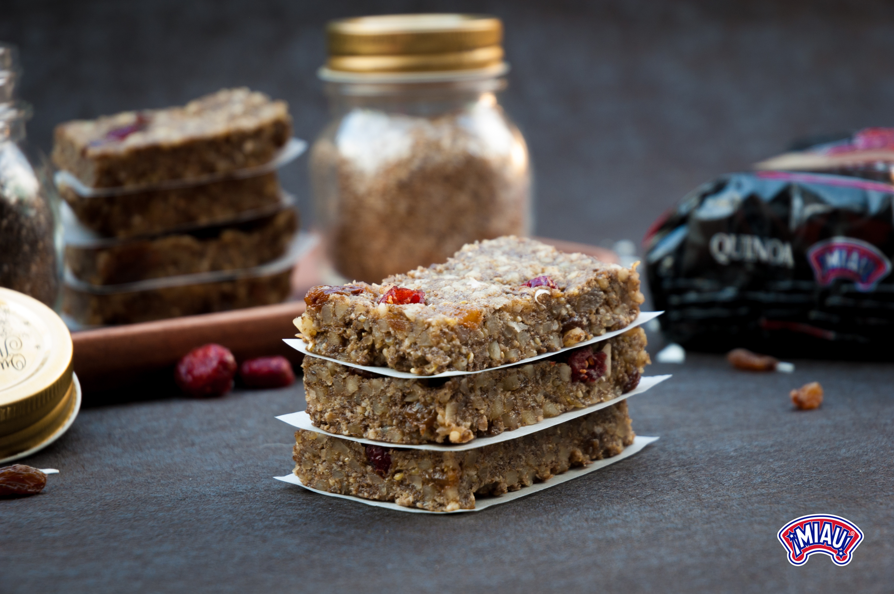 Barritas energéticas de quinoa