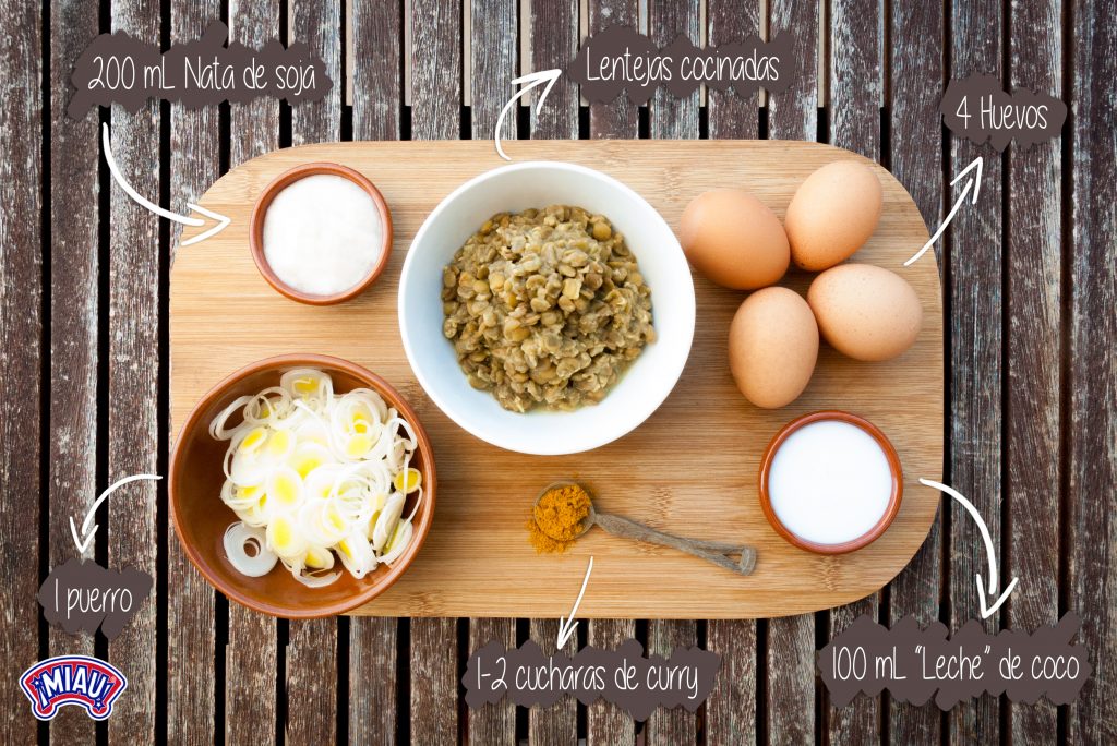 Lentil Quiche Ingredients