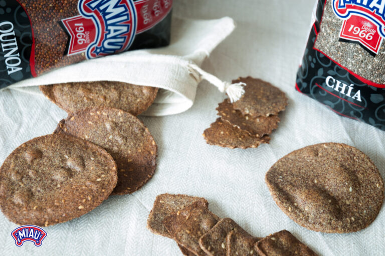 Chips de chía y quinoa