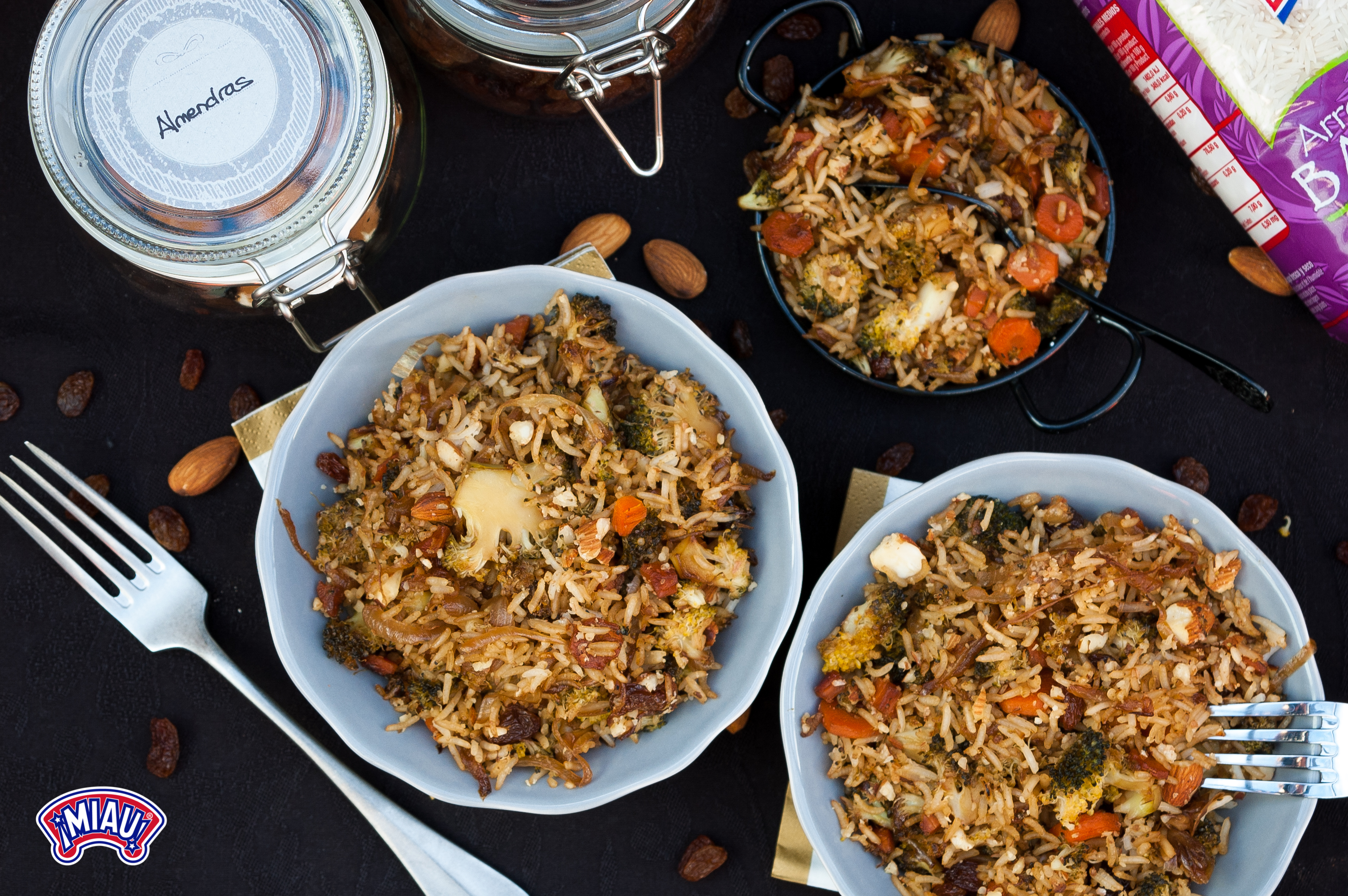 Arroz basmati con verduras