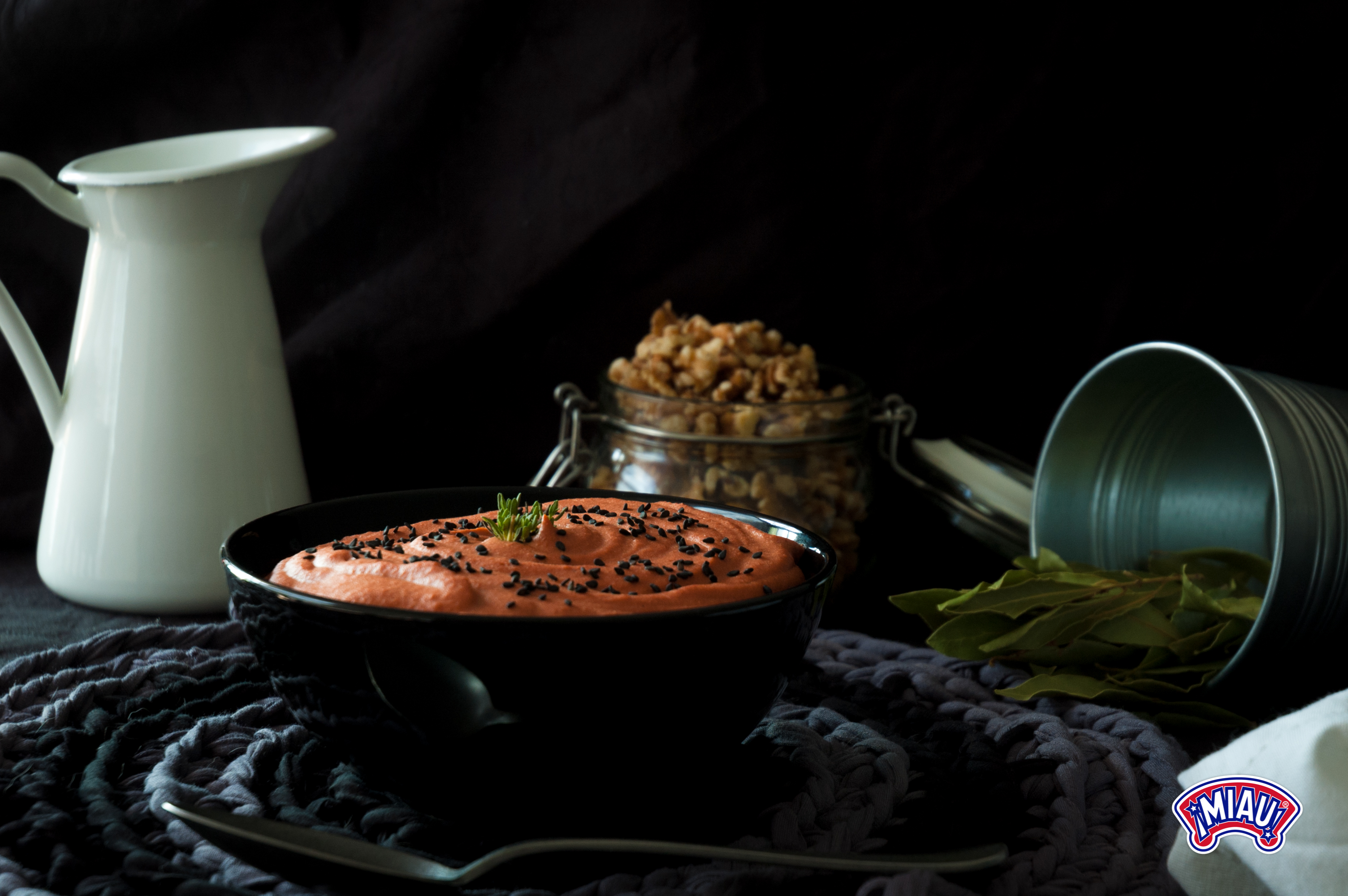 Trempette aux lentilles rouges