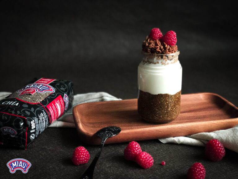 Pudding de chía y café