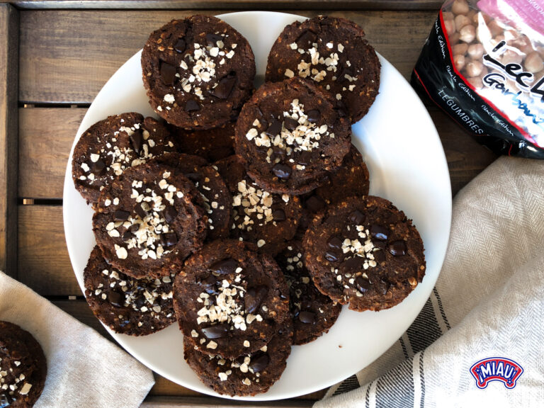 Galletas de cacao con garbanzos
