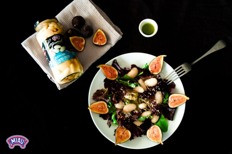 Ensalada de judiones con higos