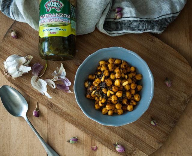 garbanzos con espinacas