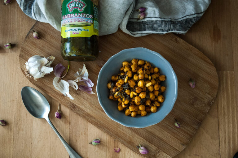 Garbanzos con espinacas