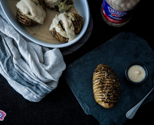 potatoes with vegan bechamel