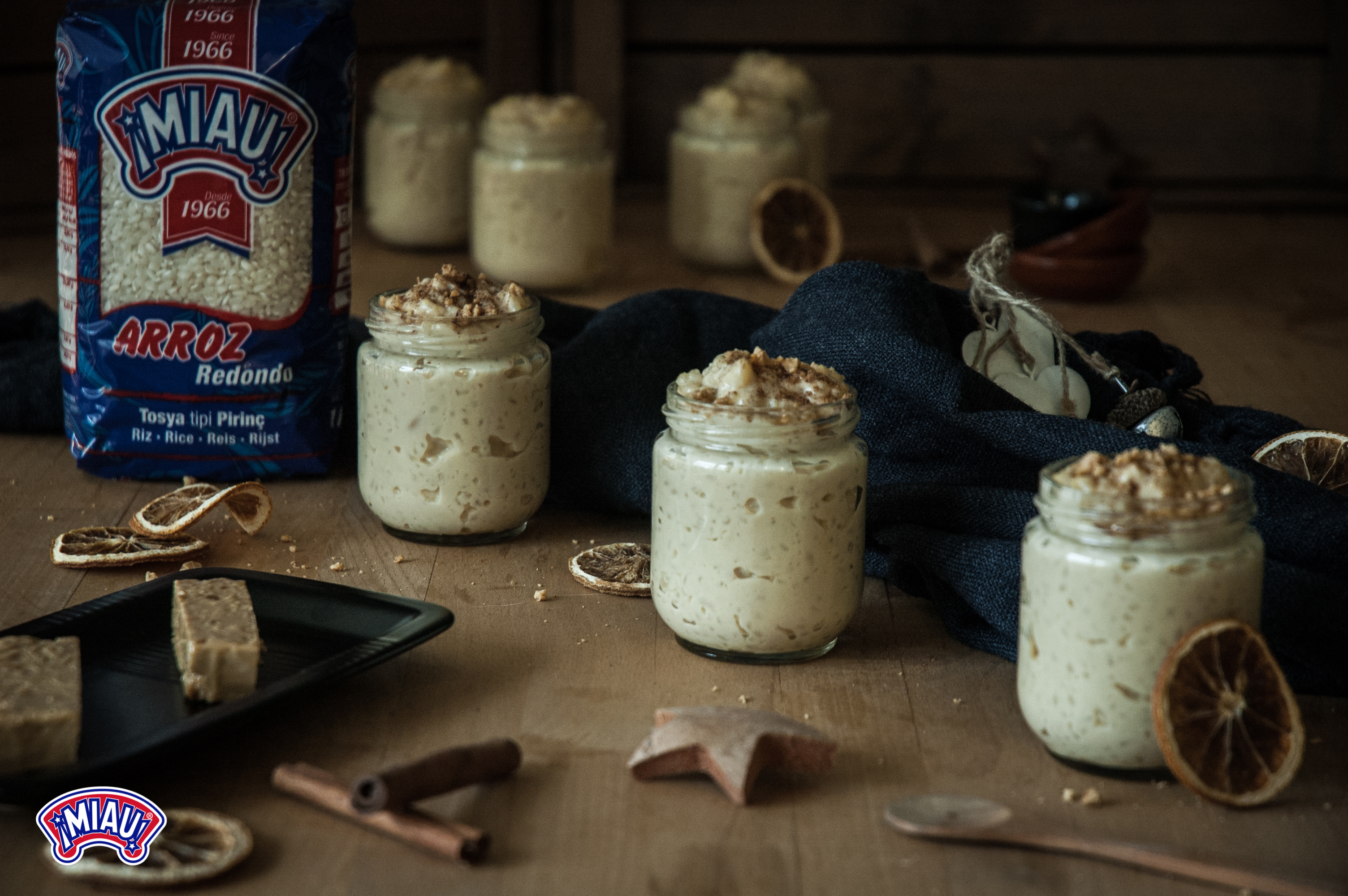 arroz con leche sabor turrón