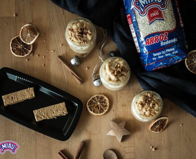 arroz con leche sabor turrón