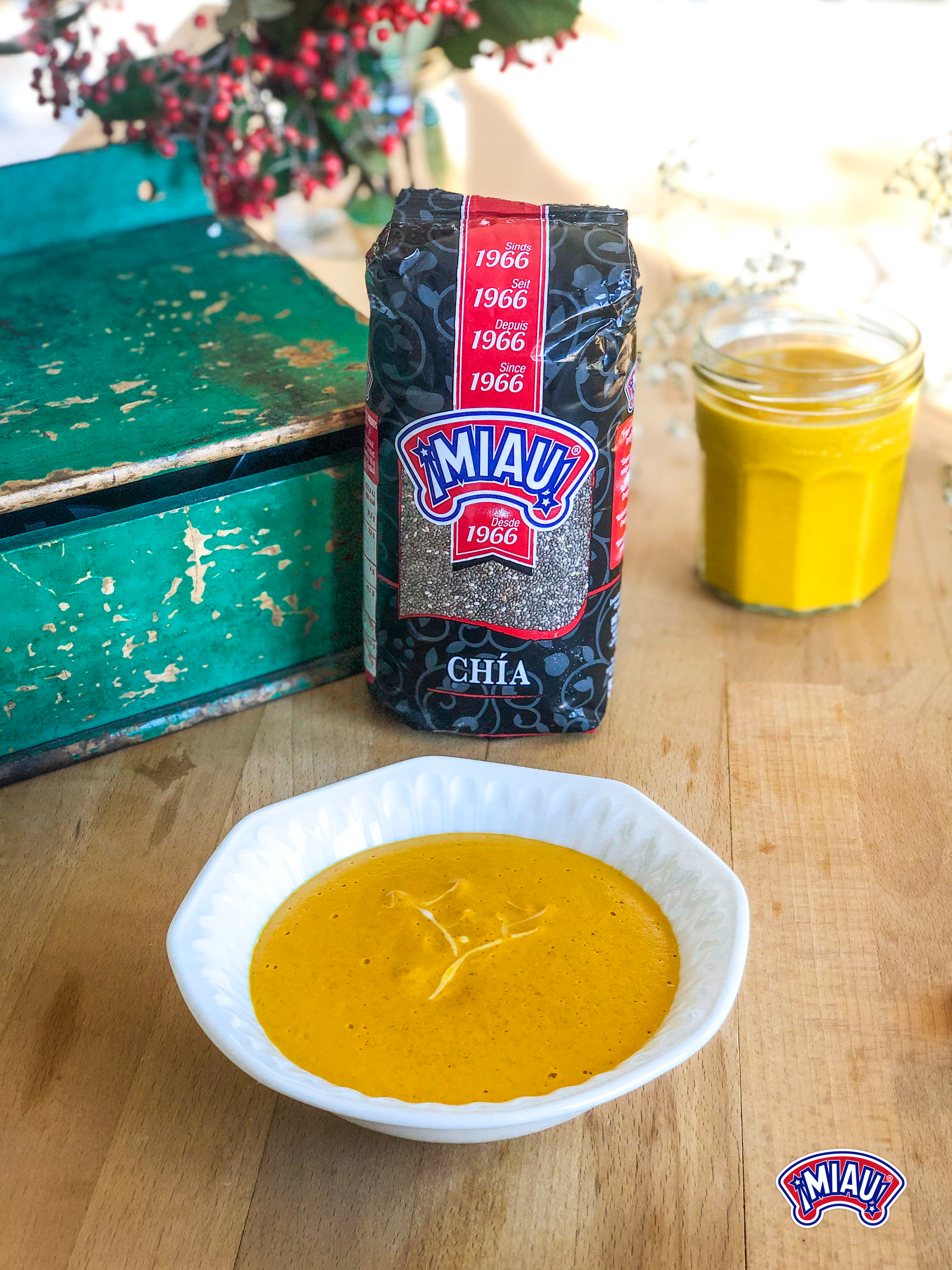 crème de citrouille avec chia