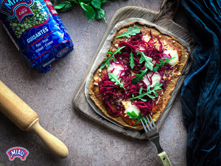 Masa de Pizza SIN GLUTEN, con harina de guisantes