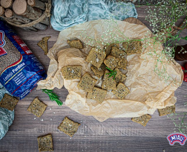 crackers lentilles