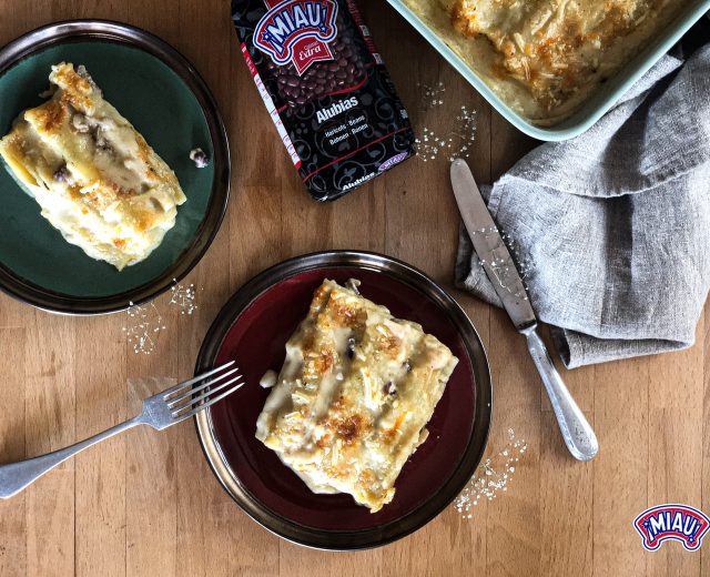 canelones ricotta alubias