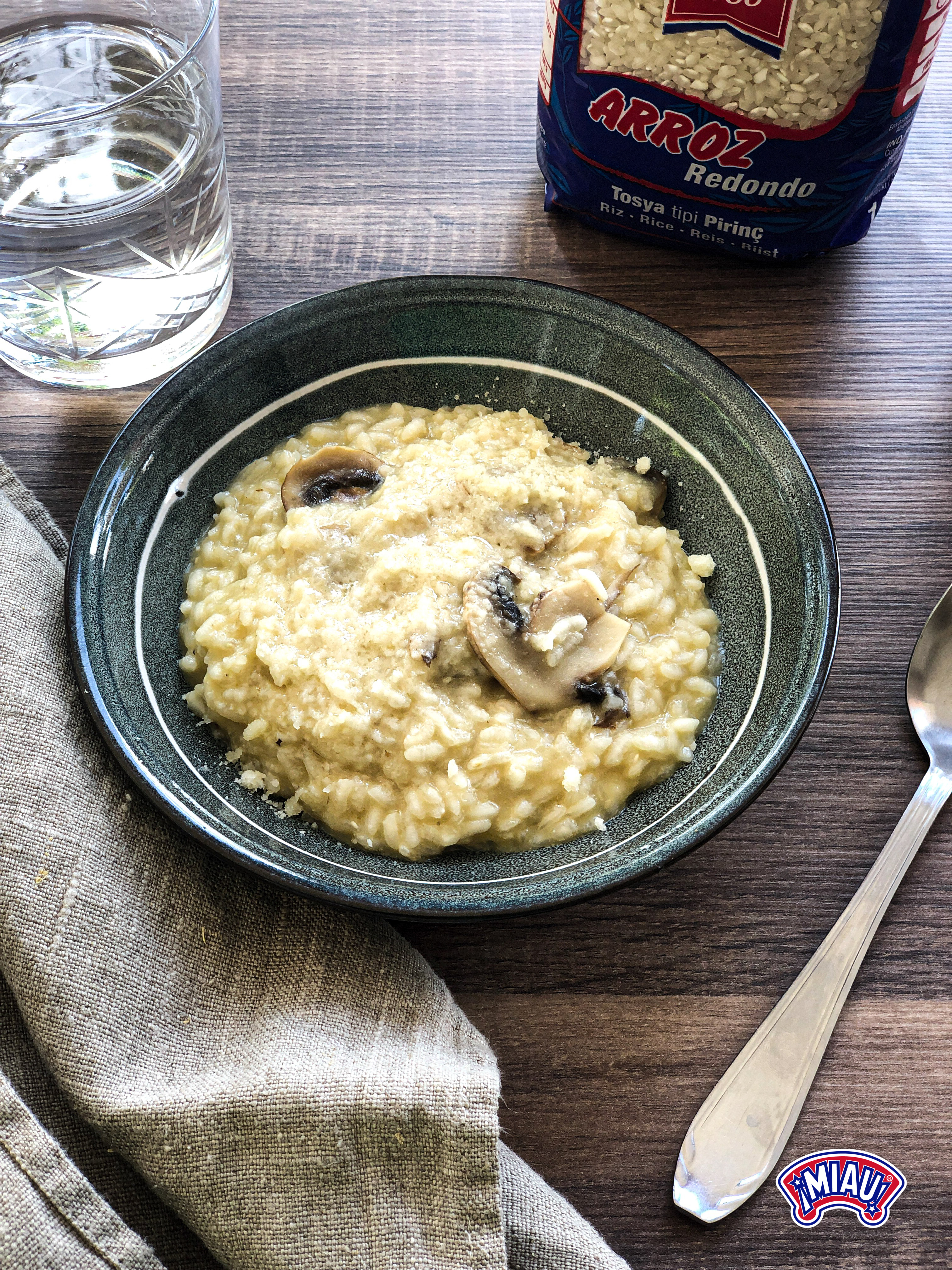 rice creamy mushrooms and truffles