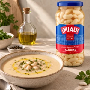 Crema de alubias blancas cocidas MIAU