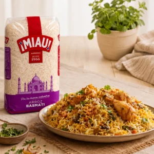 Biryani de pollo con arroz basmati MIAU