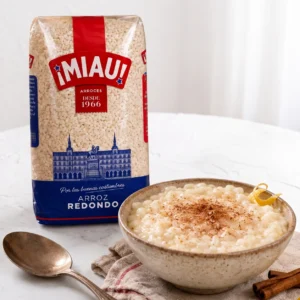 Arroz con leche con arroz redondo MIAU y canela