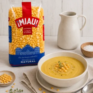 Crema de guisante amarillo partido MIAU con tomillo