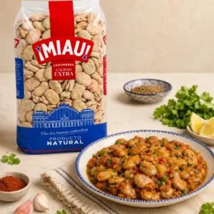 Habas MIAU estofadas con tomate y comino