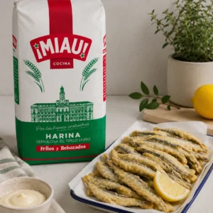 Boquerones fritos con harina de fritos y rebozados MIAU