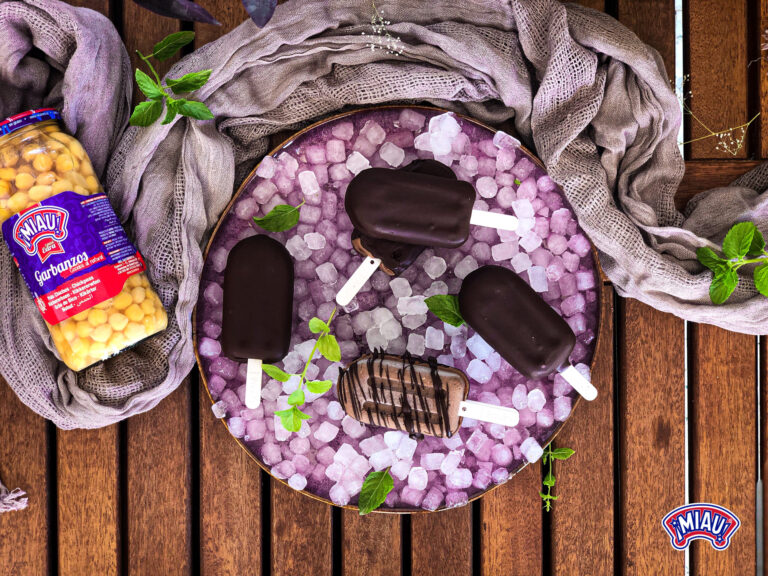 Helado de hummus de cacao