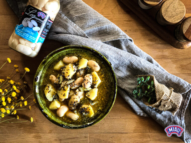 Judiones con quinoa