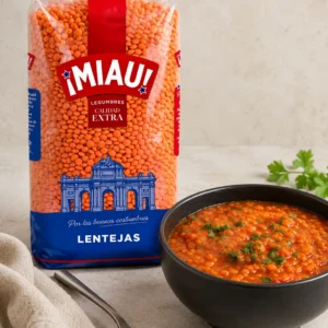 Guiso de lentejas rojas MIAU al tomate