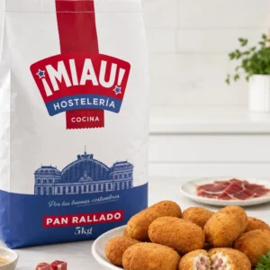 Croquetas de jamon con pan rallado MIAU Hosteleria 5 kg